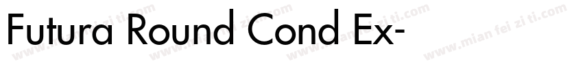 Futura Round Cond Ex字体转换
